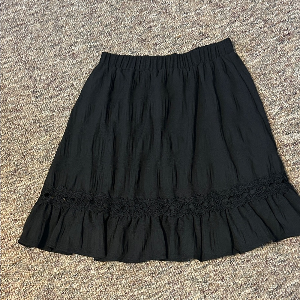 SHEIN Black A-Line Skirt